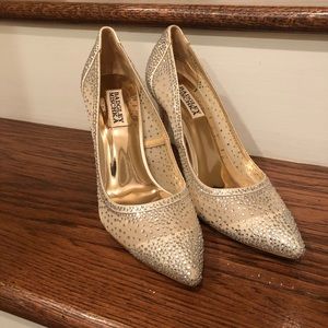 Badgley Mischka Weslee Heels in Ivory